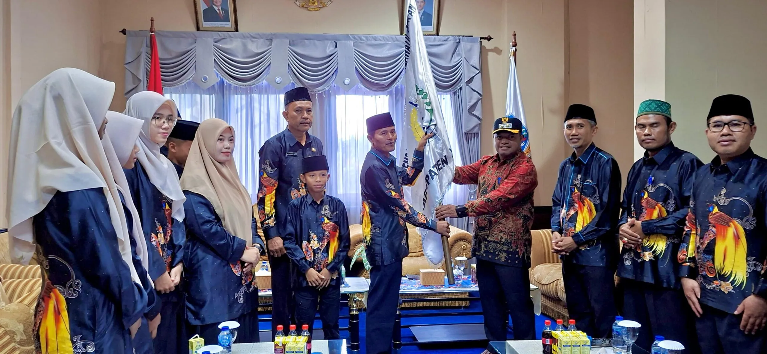 Wabup Haris Yocku Lepas 17 Peserta STQ ke- 28 Tingkat Provinsi Papua
